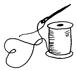Sewing clipart black and white. Free download clip art