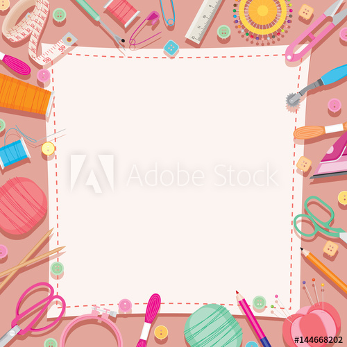 sewing clipart border