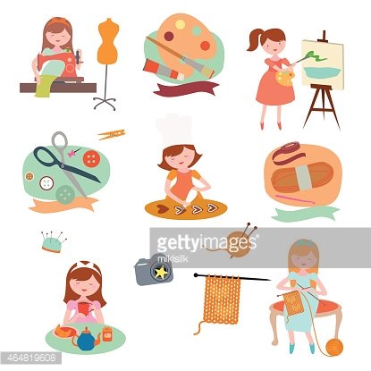 Sewing clipart cooking. Hobby clip art drawing