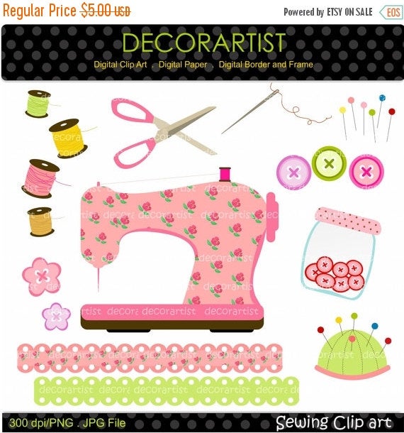 sewing clipart craft sale