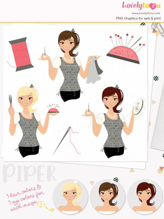 sewing clipart crafter