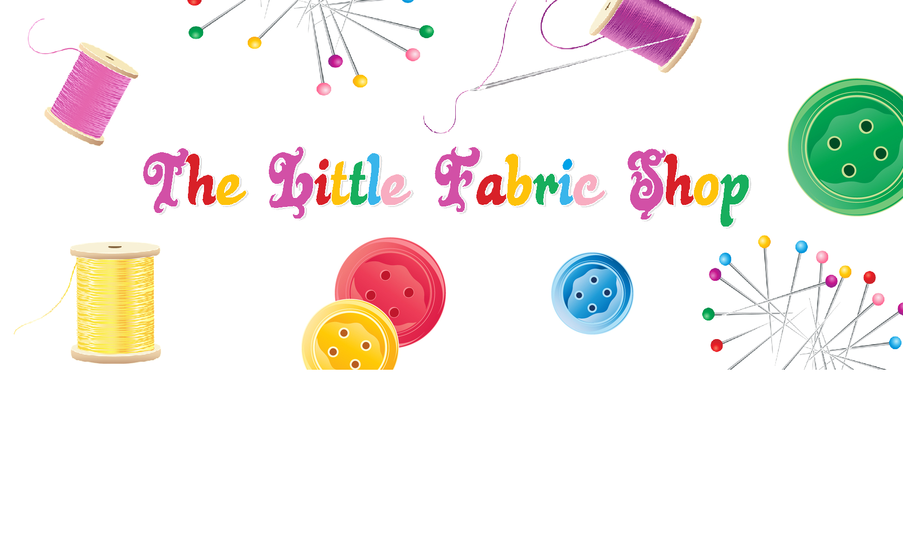 Sewing clipart fabric store. The little shop 