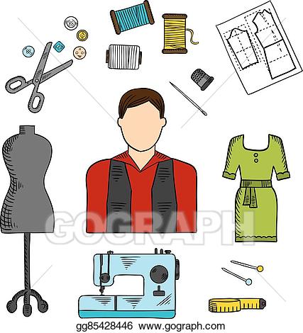 sewing clipart fashion sewing