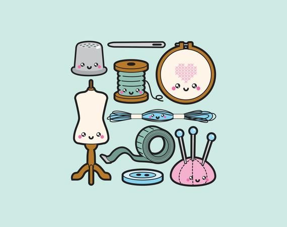 Sewing clipart kawaii, Picture #3145140 sewing clipart kawaii