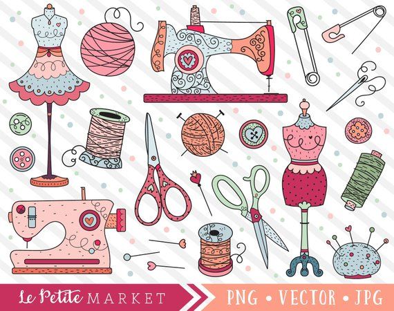 sewing clipart knitting sewing