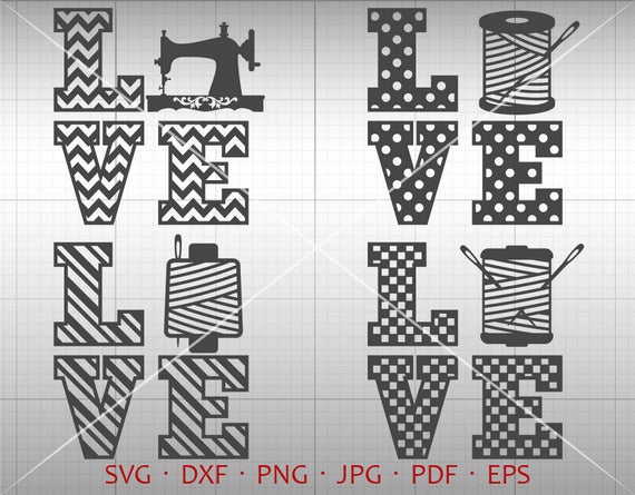 sewing clipart love