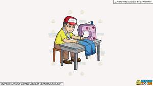 sewing clipart manufacturing worker
