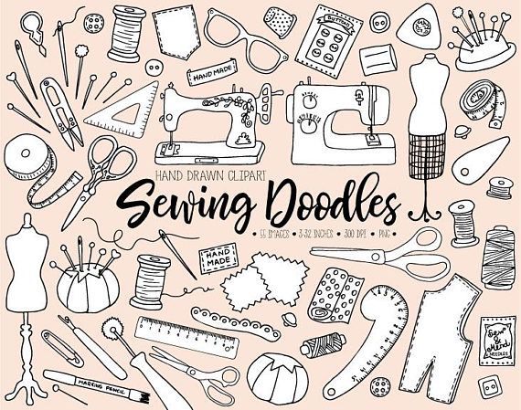 sewing clipart needlework