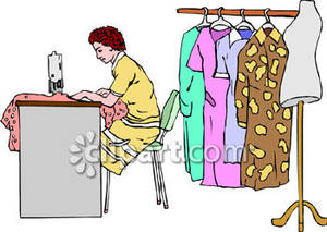 sewing clipart sewing dress