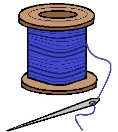 sewing clipart sewing string