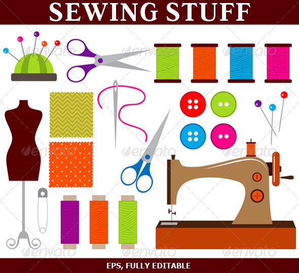 sewing clipart sewing stuff