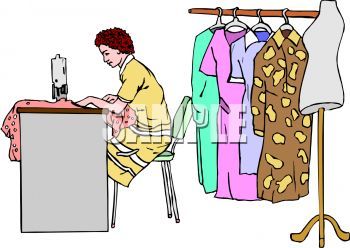 sewing clipart stitching clothes