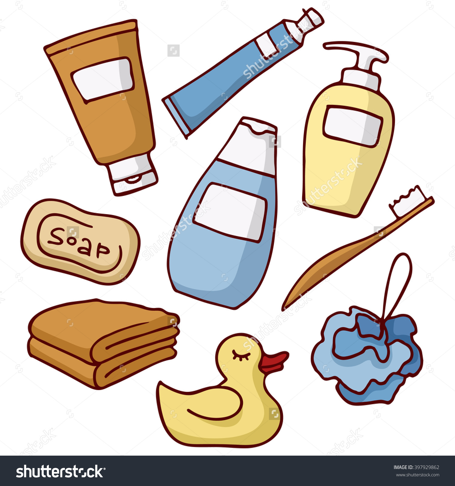 Рисунки шампуня и мыла