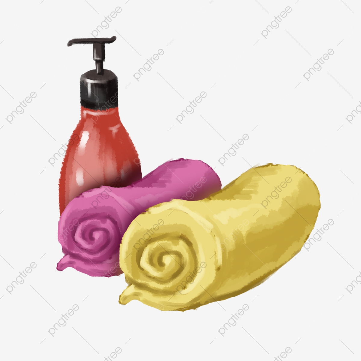shampoo clipart towel