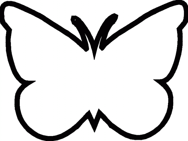 shapes clipart butterfly