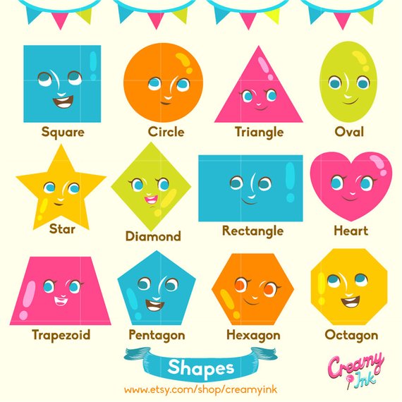 shapes clipart nursery