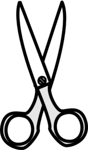 shears clipart black and white