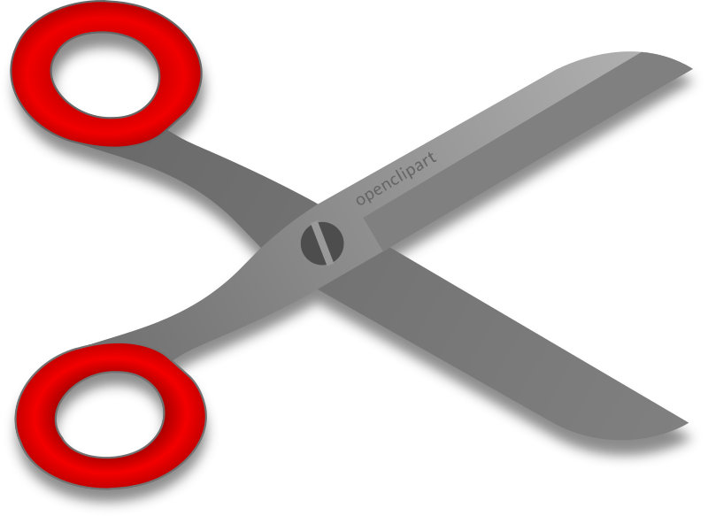 shears clipart dotted line
