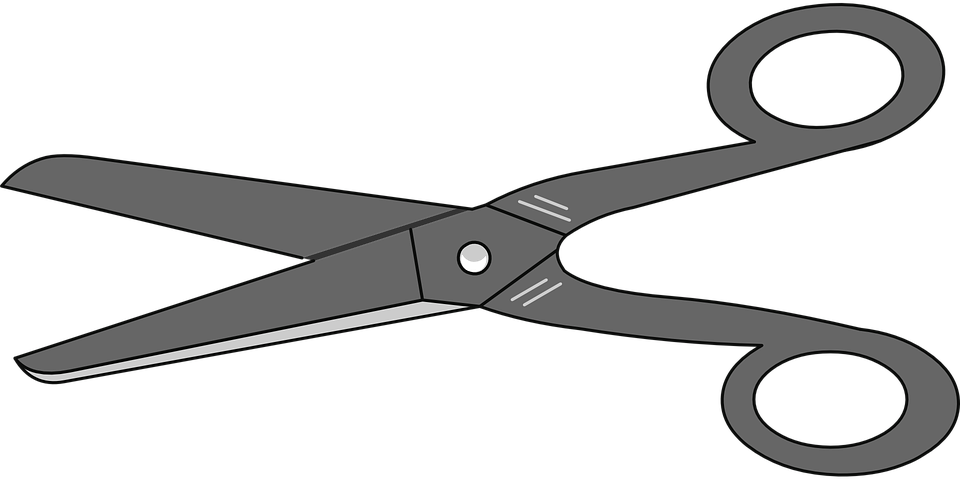 shears clipart dotted line