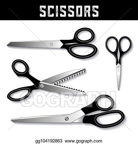 Shears clipart embroidery scissors. Vector collection dressmaker 