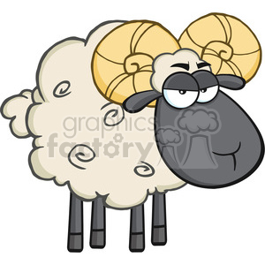 sheep clipart angry