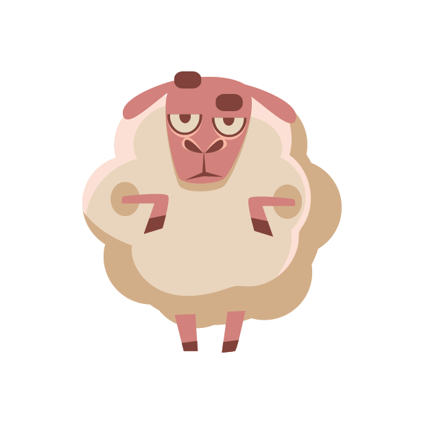sheep clipart asleep