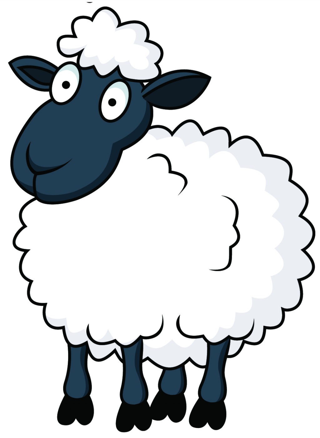 sheep clipart cartoon