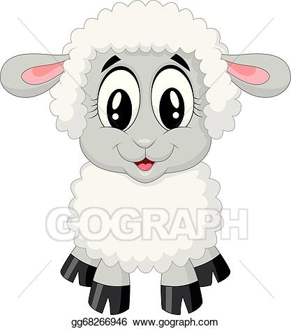 sheep clipart cute