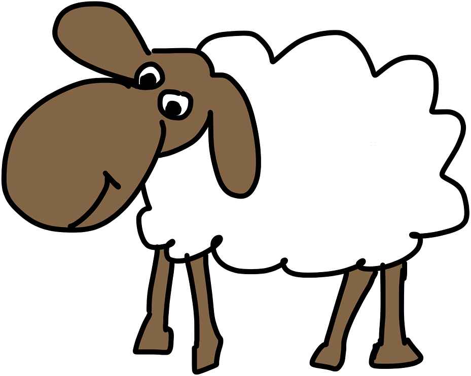 sheep clipart gone astray