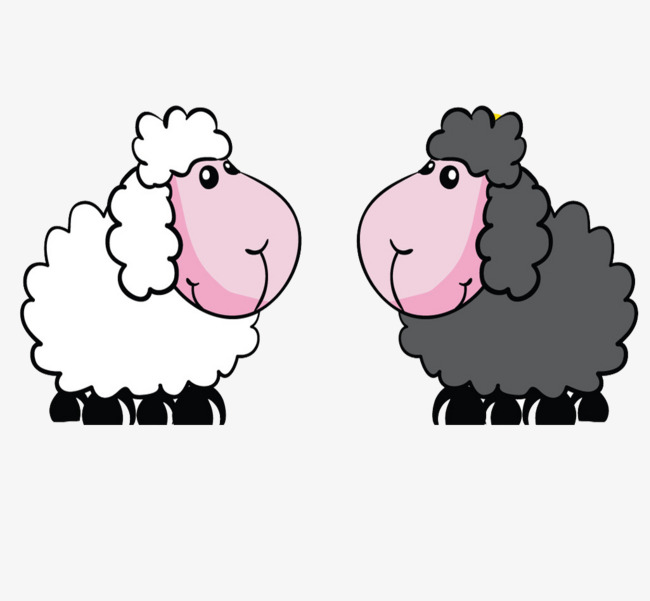 sheep clipart two
