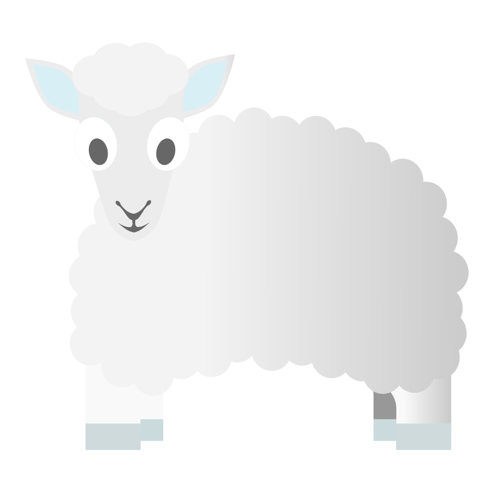 sheep clipart vector