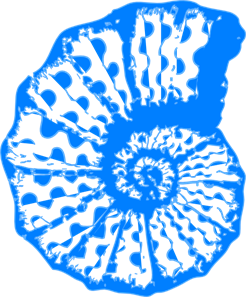 Shell clipart swirl. Blue png svg clip