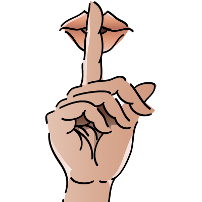 Png dlpng com . Shhh clipart reserved person
