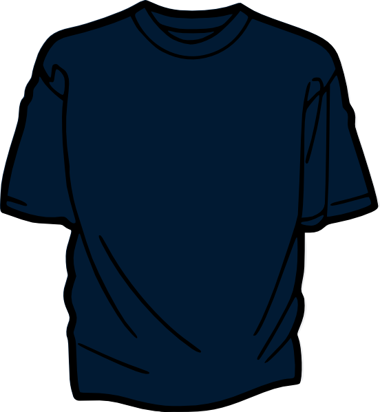 T template dark clip. Shirt clipart blue shirt