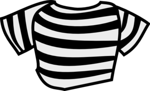 Black clip art at. Shirt clipart striped shirt