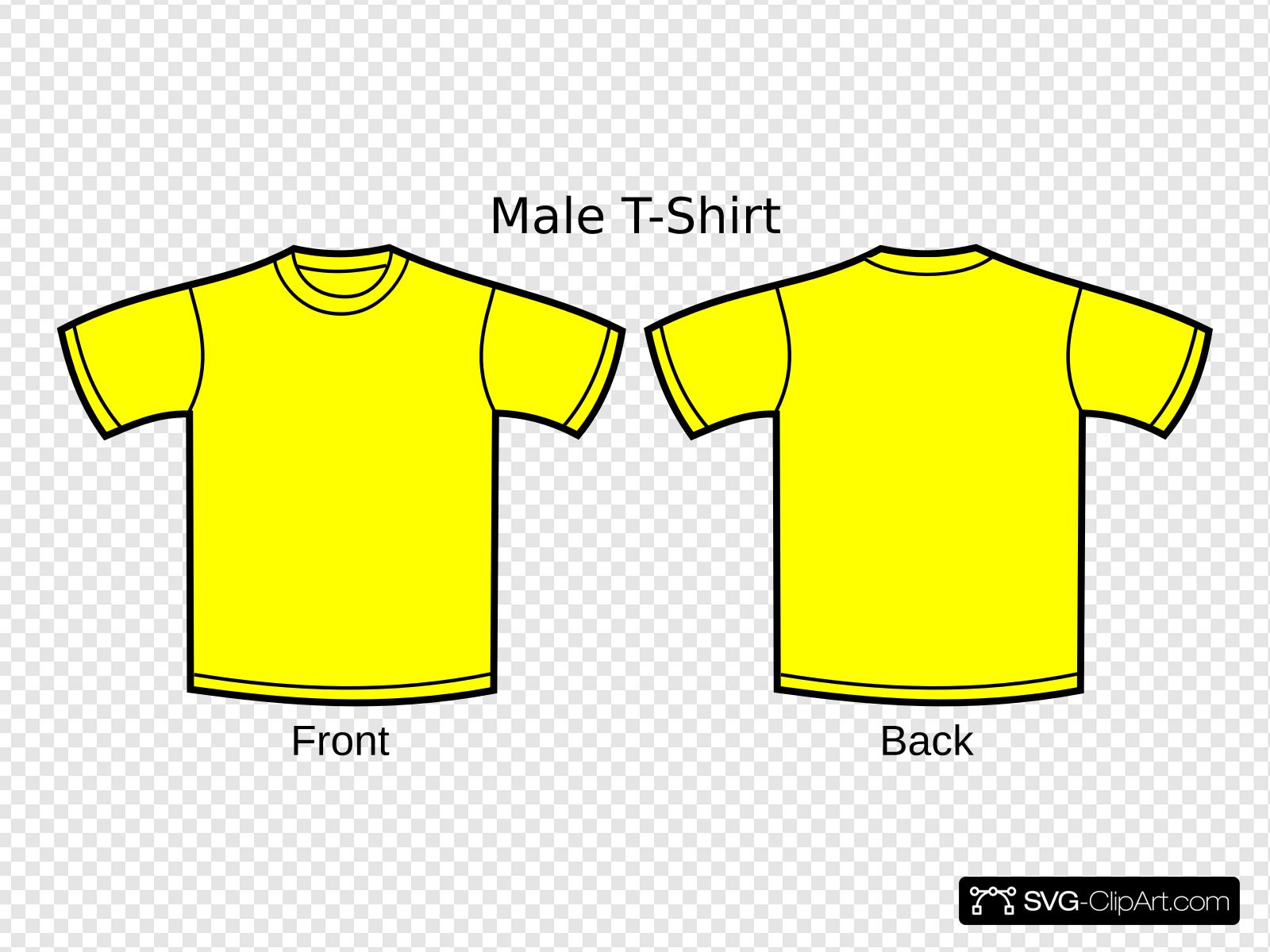 Yellow t clip art. Shirt clipart svg
