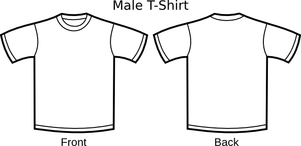 Shirt clipart vector. T template clip art