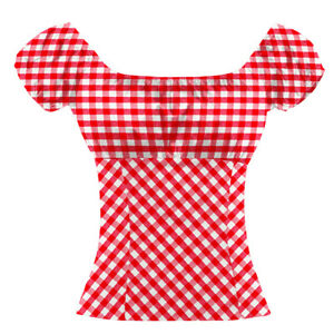 Shirts clipart checked shirt. Details about women peasant