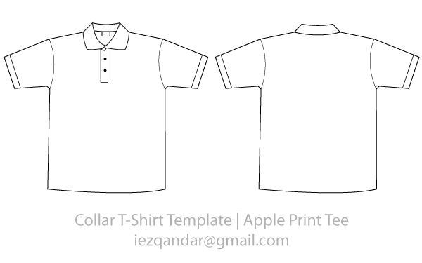 Shirts clipart collar shirt. Vector tee template t