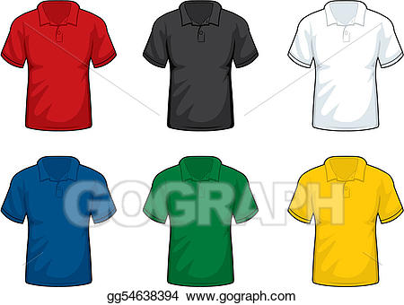 Vector stock clip art. Shirts clipart collar shirt