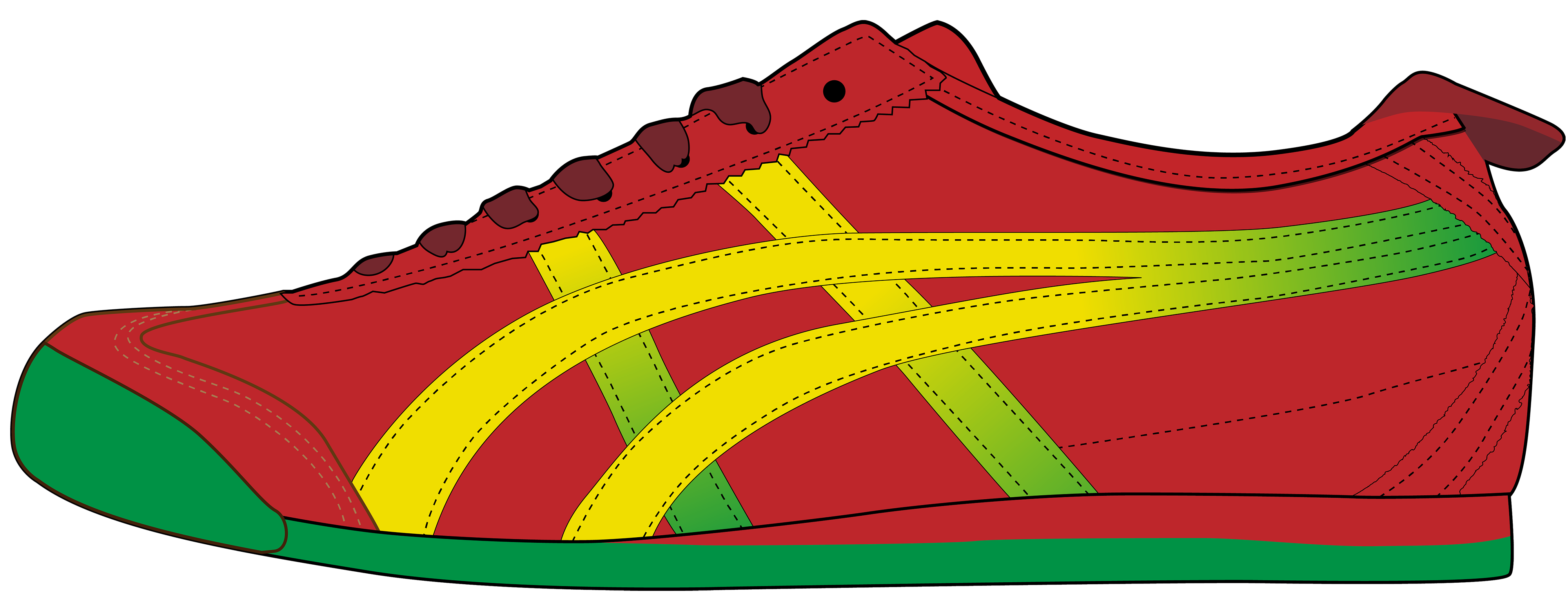 Red men sport shoe. Track clipart track cleat