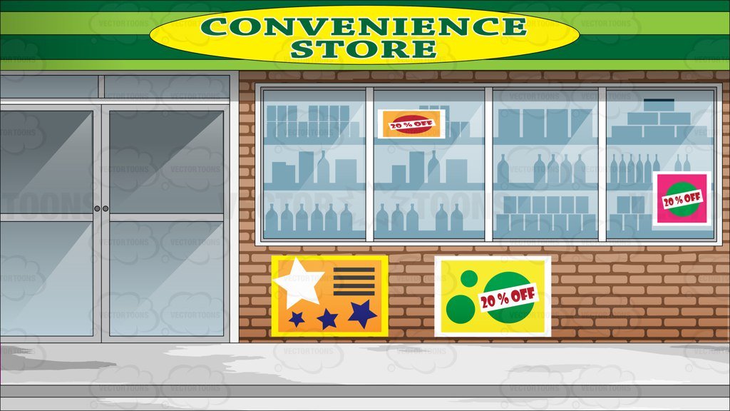 shop clipart convenience store