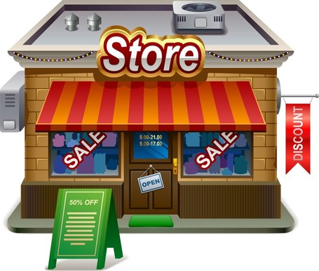 shop clipart discount store