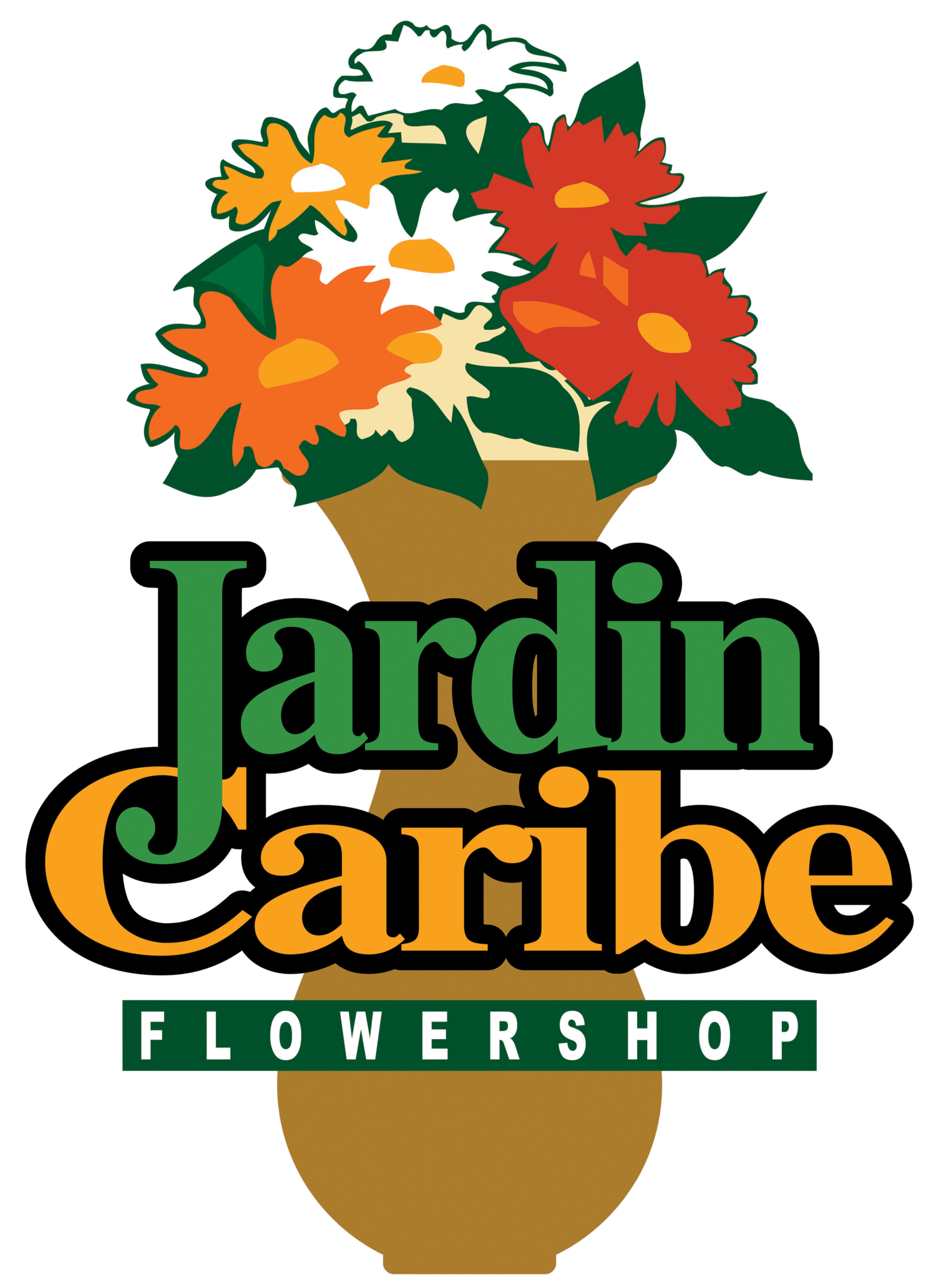 Shop clipart flower shop. Jardin caribe flowershop 