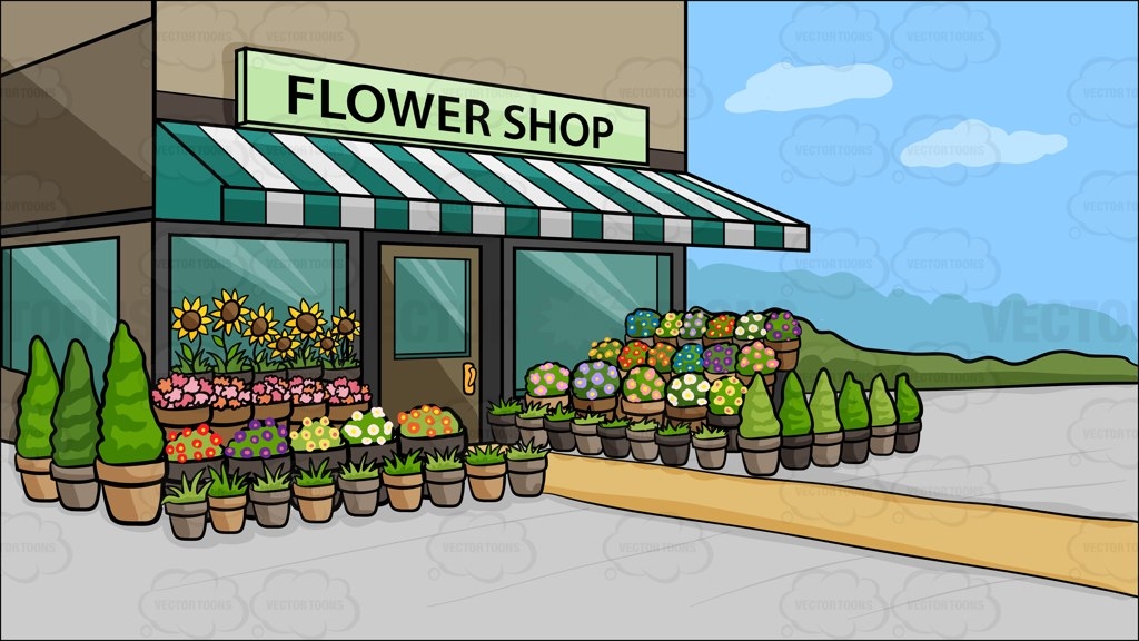shop clipart flower shop