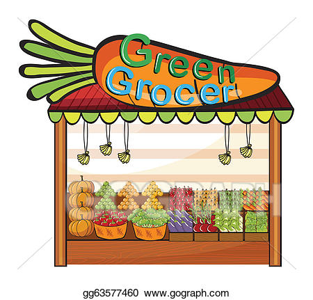 shop clipart green grocer
