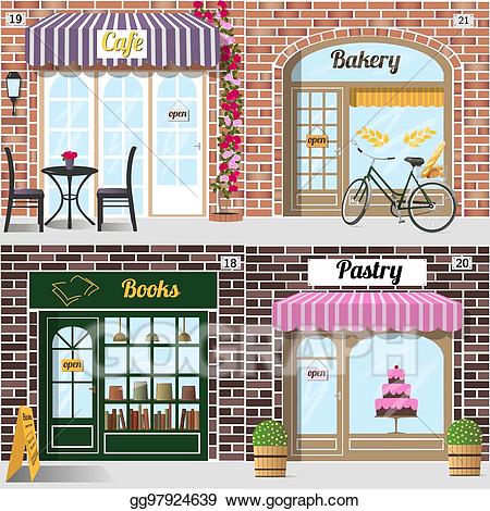 Bulding x free clip. Shop clipart row shop