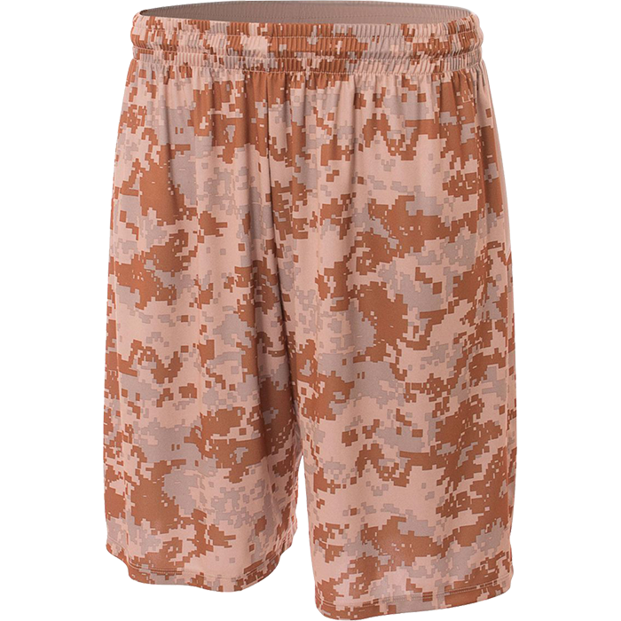 Printed camo performance uniform. Short clipart khaki shorts