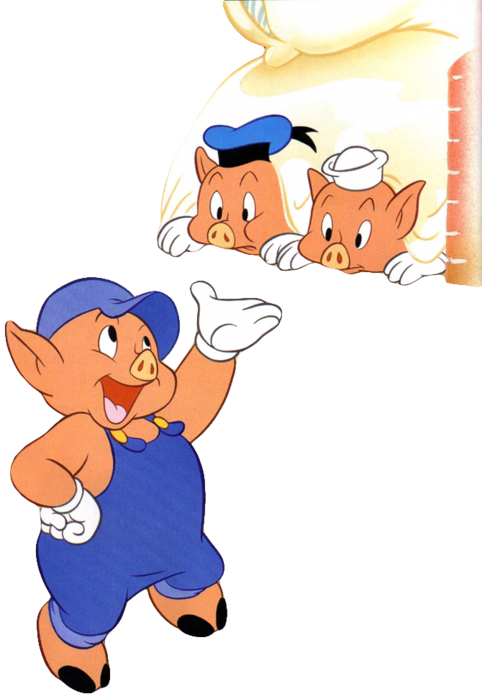 Short clipart los. Tres chanchitos ilustraciones canciones