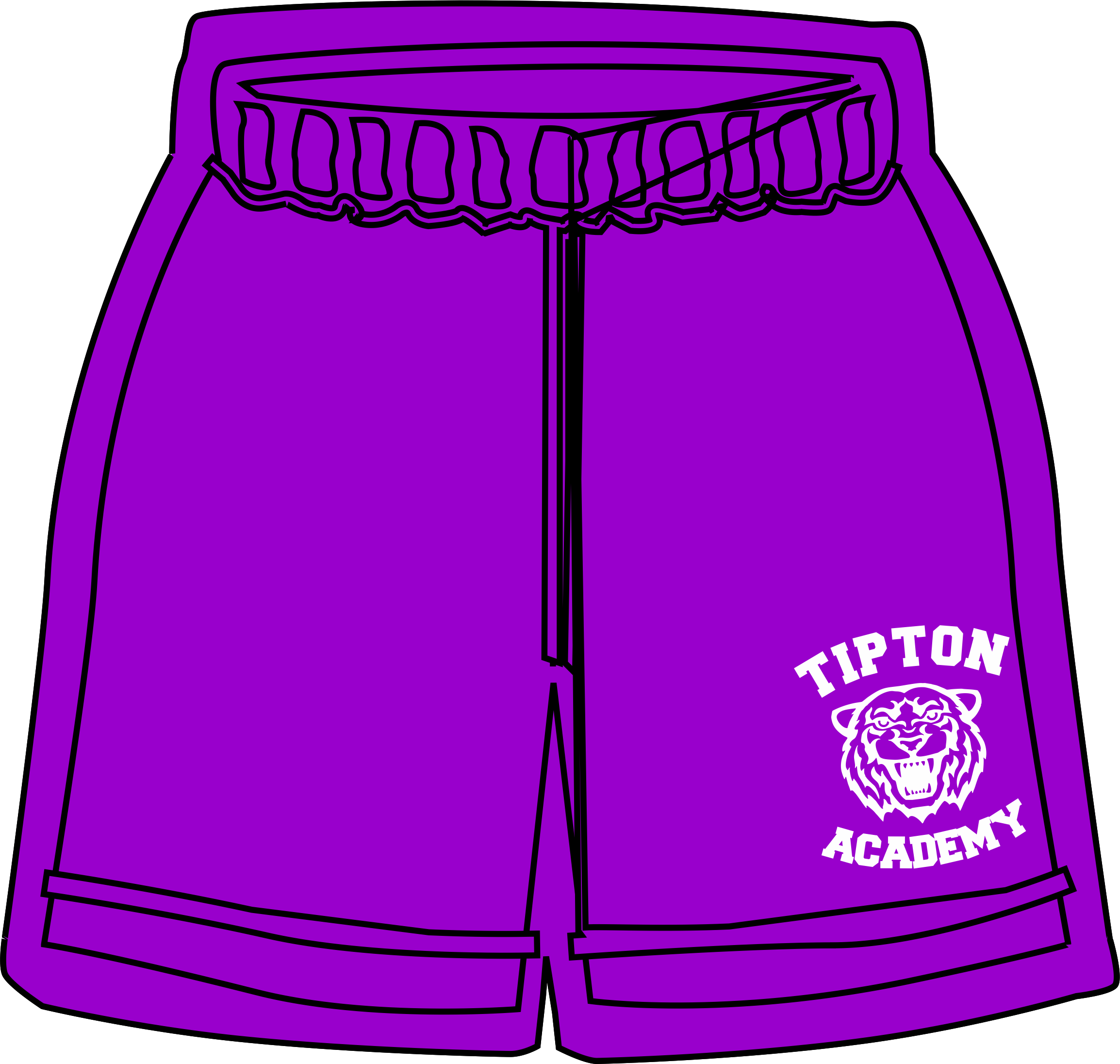 short clipart purple shorts
